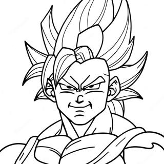 Pagina Para Colorear De La Majestuosa Transformacion Super Saiyan 4 36996-30819