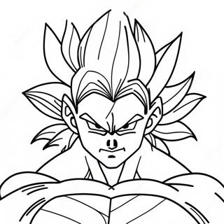 Pagina Para Colorear De La Majestuosa Transformacion Super Saiyan 4 36996-30820