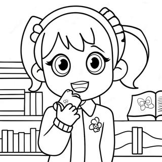 Pagina Para Colorear Del Club De Literatura Doki Doki 37025-30836