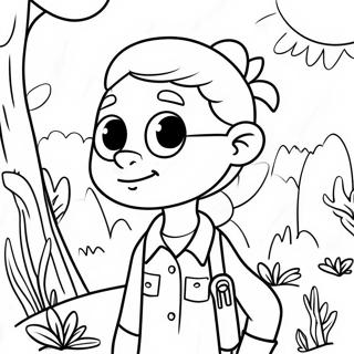 Pagina Para Colorear De Eliza Thornberry Explorando La Naturaleza 37106-30902