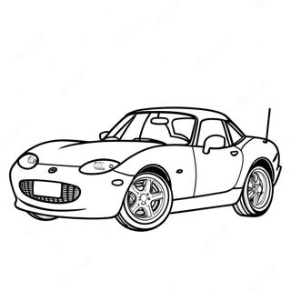 Pagina Para Colorear De Coche Deportivo Miata 37125-30916