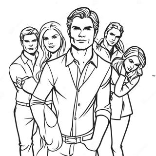 Pagina Para Colorear De Personajes De Tvd En Accion 37146-30934