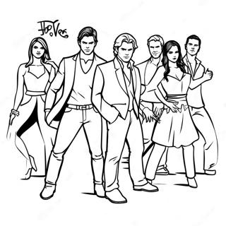 Pagina Para Colorear De Personajes De Tvd En Accion 37146-30935