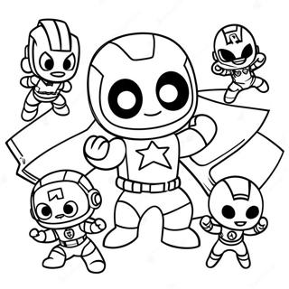 Baby Marvel Lindos Chibis Vengadores Páginas Para Colorear