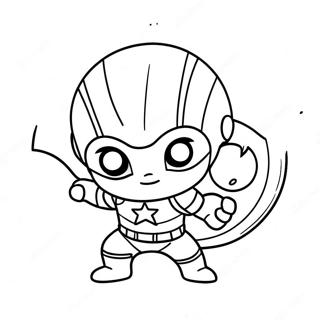 Pagina Para Colorear De Los Adorables Chibi Avengers De Baby Marvel 37185-30962