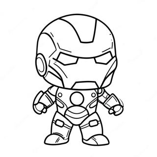 Pagina Para Colorear Del Adorable Baby Chibi Iron Man 37186-30965