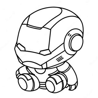 Pagina Para Colorear Del Adorable Baby Chibi Iron Man 37186-30966