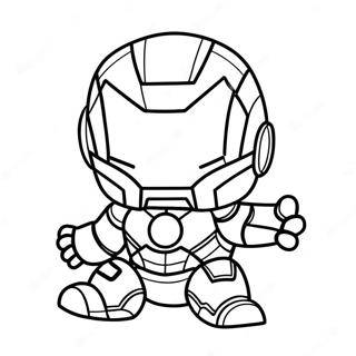 Pagina Para Colorear Del Adorable Baby Chibi Iron Man 37186-30967