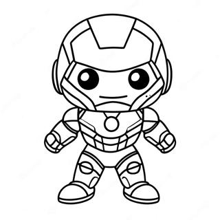 Pagina Para Colorear Del Adorable Baby Chibi Iron Man 37186-30968