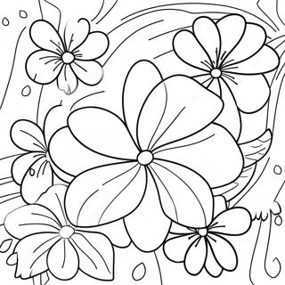 Pagina Para Colorear De Flores Hawaianas 37245-31008