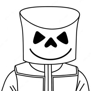 Pagina Para Colorear De Marshmello 37275-31035