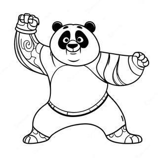 Pagina Para Colorear De Kung Fu Panda 3 37375-31108