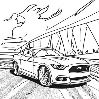 Pagina Para Colorear De Mustang Gt Deportivo 3739-3036