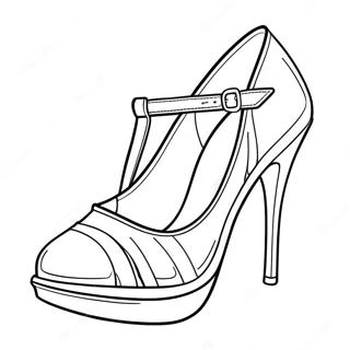 Pagina Para Colorear De Tacones Altos Elegantes 37416-31151