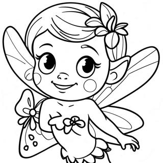 Pagina Para Colorear De La Hada Tink Brillante 37466-31192