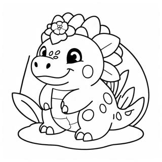 Pagina Para Colorear De Venusaur Bonito Con Flores 37516-31226