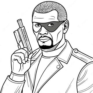 Pagina Para Colorear De Nick Fury Con Parche En El Ojo 37627-31303