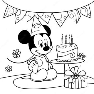 Pagina Para Colorear De Mickey Mouse Clubhouse En Su Cumpleanos 37696-31376