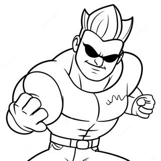 Pagina Para Colorear De Johnny Bravo 37726-31396