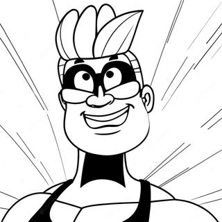 Johnny Bravo Páginas Para Colorear