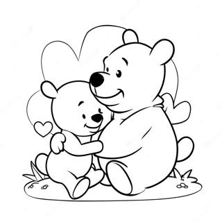 Pagina Para Colorear De Winnie The Pooh Para El Dia De San Valentin 37856-31488