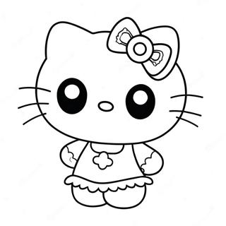 Pagina Para Colorear De Hello Kitty Zombie Linda 37897-31530