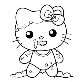 Pagina Para Colorear De Hello Kitty Zombie Linda 37897-31532