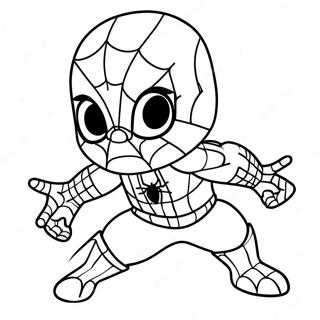 Pagina Para Colorear De Chibi Spiderman 37996-31601