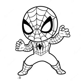 Pagina Para Colorear De Chibi Spiderman 37996-31602