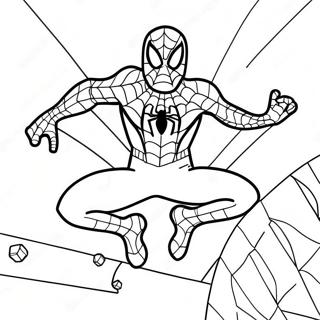 Spiderman Feliz Cumpleaños Páginas Para Colorear