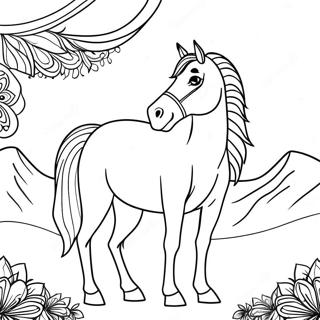 Pagina Para Colorear De Caballo Arabe 38186-31751