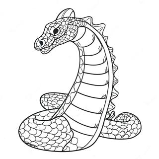 Pagina Para Colorear De Serpiente De Mar Majestuosa 38207-31777