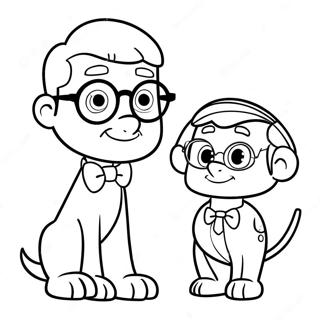 Sr. Peabody Y Sherman Páginas Para Colorear