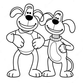 Pagina Para Colorear De Wallace Y Gromit 38246-31803