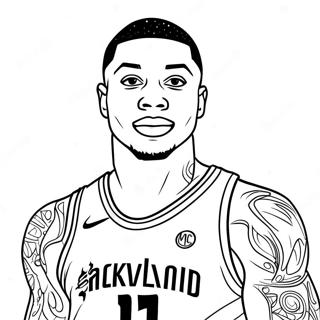 Damian Lillard Páginas Para Colorear