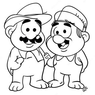 Burt Y Ernie Páginas Para Colorear