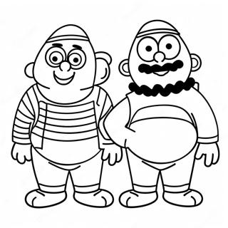 Pagina Para Colorear De Burt Y Ernie 38316-31859