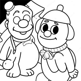 Pagina Para Colorear De Burt Y Ernie 38316-31860