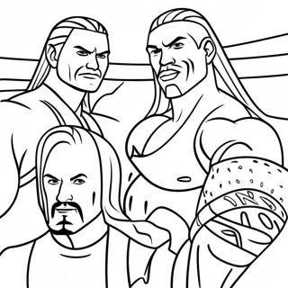 Pagina Para Colorear De Superestrellas De Wwe En Accion 38327-31871