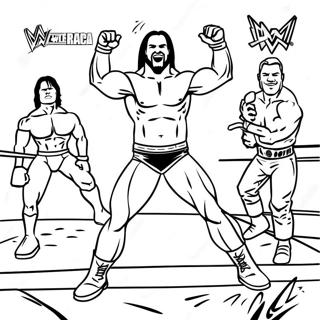 Pagina Para Colorear De Superestrellas De Wwe En Accion 38327-31872