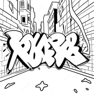 Pagina Para Colorear De Graffiti Urbano 38427-31943