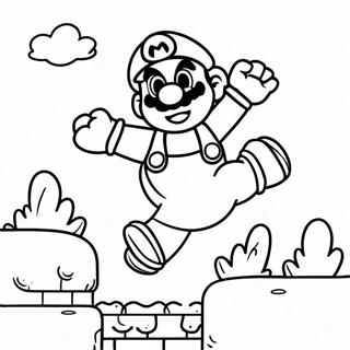 Pagina Para Colorear De Mario Saltando Sobre Goomba 38447-31970