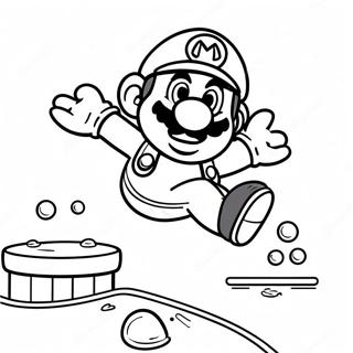 Pagina Para Colorear De Mario Saltando Sobre Goomba 38447-31971