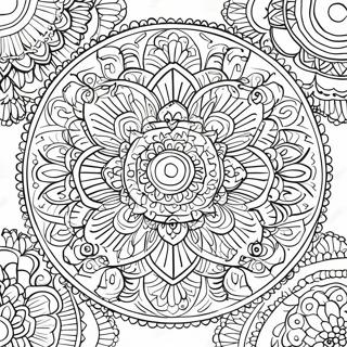 Pagina Para Colorear De Mandala Simetrico 38456-31966