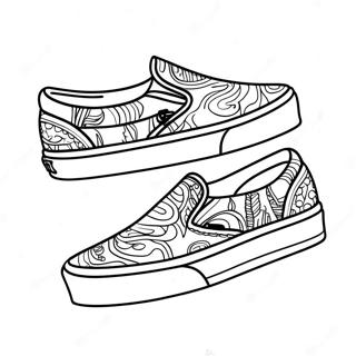 Pagina Para Colorear De Zapatillas Vans Slip On 38467-31994