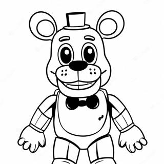 Pagina Para Colorear De Fnaf Puppet En Accion 38517-32023