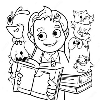 Pagina Para Colorear De Personajes De Libros Coloridos 3851-3119