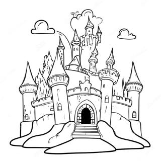 Pagina Para Colorear De Castillo De Cuento De Hadas De Erase Una Vez 38556-32056