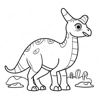 Parasaurolophus Páginas Para Colorear