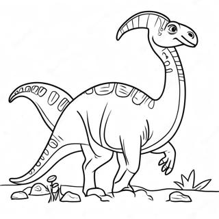 Pagina Para Colorear De Parasaurolophus 38666-32142